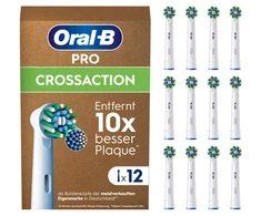Braun Oral-B CrossAction , 12 pc(s), Baltas, 3 month(s), Oral-B, Box