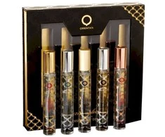 Orientica Luxury Collection Discovery Set EDP rinkinys moterims (EDP Amber Rouge 10 ml + EDP Oud Saffron 10 ml + EDP Velvet Gold 10 ml + EDP Royal Bleu 10 ml + EDP Royal Amber 10 ml)