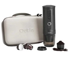 Outin OTEM-01-SG-Bag Portable Kavos aparatas Pilkas