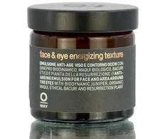 OWAY Face &amp; Eye Energizing Texture senėjimą stabdanti emulsija veidui ir paakių sričiai, 50 ml