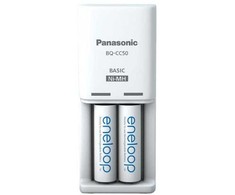 Panasonic Eneloop Compact Batteries charger + 2x AA 2000 mAh