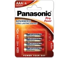 Panasonic Pro Power AAA Alkaline LR03 1.5V Batteries (4pcs)