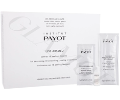 Rinkinys Payot: Liss Absolu, nešvarumus šalinanti šveičiamoji pudra, 10 vnt., 5 g + Liss Absolu, nešvarumus šalinanti šveičiamoji pudra, 10 vnt., 10 ml + Liss Absolu, hialurono rūgšties drėkinamoji kreminė kaukė veidui, 10 vnt., 20 g (moterims)