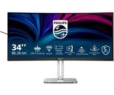 Philips 34B2U5600C/00 monitorius 34 colių VA 3440 x 1440 itin platus HDMI DisplayPort USB-C