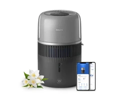 „Philips“ | Oro drėkintuvas | HU5710/03 5000 serija | 14,1 W | „Vanduo“ bako talpa 4,5 l | Tinka iki 56 m² patalpoms | „NanoCloud“ technologija | Drėkinimo našumas 400 ml/val.