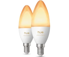 Philips Hue E14 3,7W Światło balta (1000-20000K) B39 świeczka 2-pak