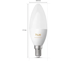 Philips Hue E14 3,7 W balta šviesa (1000-20000 K) B39 žvakės formos 2 vnt.