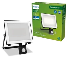 Philips Lois LED prožektorius 50W | 5400lm | 3000K | IP65 | Judesio jutiklis | Prieblandos jutiklis | Juoda