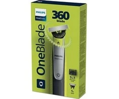 Barzdaskutė Philips Oneblade QP2734/23, 360 blade, 5-in-1 comb (1,2,3,4,5 mm), 60 min. veikimo laikas/ 4 h. įkrovimas
