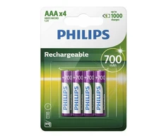 Philips R03B4A70/10 Rechargeable Batteries AAA 4pcs