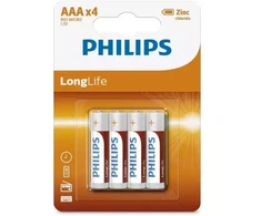 Philips R03L4B/10 AAA baterijos LongLife 4 vnt. Blister