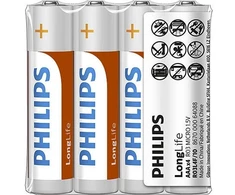 Philips R03L4F/10 AAA Baterija Ilgaamžė Šarminė 4 vnt.