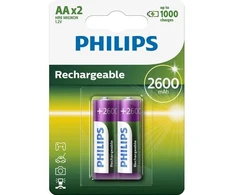 Philips Įkraunama baterija AA NiMH 2600mAh 2 vnt.