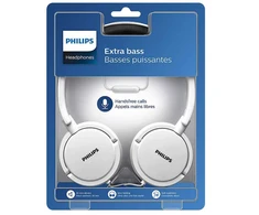su laidu ausinės jack 3,5mm PHILIPS SHL5030WT baltas
