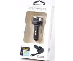 Įkroviklis automobilinis Platinet su MicroUsb laidu (1xUSB 2.4A) juodas
