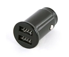 Platinet automobilinis pakrovėjas 2xUSB 2.1A, juodas (44992)