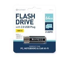 Pendrive Platinet 64GB USB 2.0 METAL