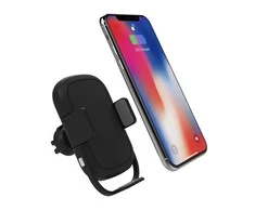 Platinet automobilinis telefono laikiklis ir QI belaidis įkroviklis 2A/10W PUCHWI