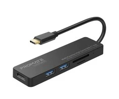 PROMATE LinkHub-C USB-C su HDMI 4K / 2x USB 3.0 / SD prievadais