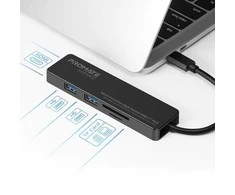 PROMATE LinkHub-C USB-C su HDMI 4K / 2x USB 3.0 / SD prievadais