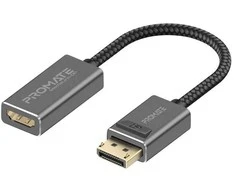 „Promate MediaLink-DP“ adapteris, skirtas „DisplayPort“ ir „HDMI 4K@60Hz“ jungtims.