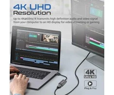 „Promate MediaLink-DP“ adapteris, skirtas „DisplayPort“ ir „HDMI 4K@60Hz“ jungtims.