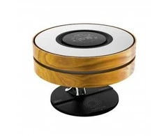 Garsiakalbis Promate Mirth 3in1 / Naktinė lempa / Bluetooth garsiakalbis 10W / Qi belaidis įkrovimas / LED laikrodis