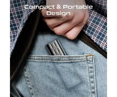 „Promate Perk Compact 4-in-1“ laido ir adapterio rinkinys USB-C / micro / Lightning / 0,3 m