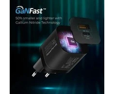 PROMATE PowerPort-33 GaNFast įkroviklio adapteris 33W / USB-C PD / USB-A