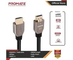 Promate PROLINK8K-200 Ultra HD / 8K HDR HDMI kabelis 2m auksinis