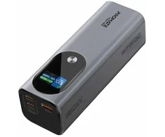 „Promate Titan-160“ išorinė baterija, 160 W / 27600 mAh / USB-C PD / QC3.0
