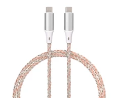 Qualo QCS-CC-00 šviečiantis USB-C laidas / 1m / 3A