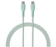Qualo QKN-CC-21 USB-C - USB-C kabelis 1.5m, gelsvas