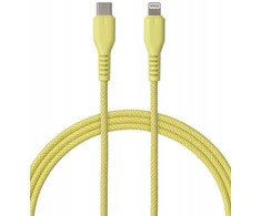 Qualo QKN-CL-05 laidas USB-C - Lightning 12W / 1.5m / geltonas