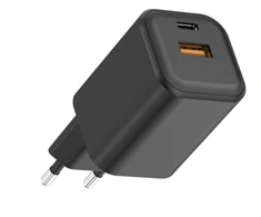 Qualo QLSN-CA-65-01 Nano PD Network Charger Adapteris USB-C / USB-A / 65W