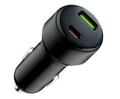 Qualo QRLS-AC-01-32 USB / USB-C automobilinis įkroviklis 32W