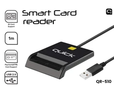 Quick Greitas QR-510 išmaniojo asmens tapatybės kortelių skaitytuvas su USB