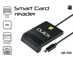 Quick Greitas QR-520 Smart ID kortelių skaitytuvas USB-C