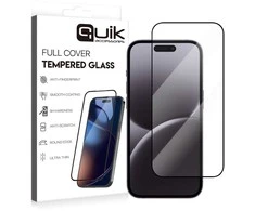 Quik Priedai Pilnai padengiantis grūdintas stiklas Apple iPhone 16 Pro Max