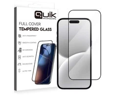 Quik priedai, visiškai padengiantis grūdintą stiklą, skirtas Apple iPhone 16