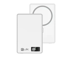Quik Priedai QP-840 Plonas magnetinis belaidis išorinis akumuliatorius 10.000mAh