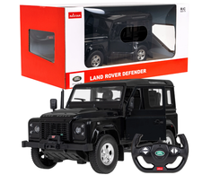 Land Rover Defender juoda RASTAR modelis 1:14 Zdalnie sterowanie auto + Pilot 2,4 GHz + Ręcznie otwierane drzwi