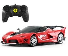 Radijo bangomis valdomas automobilis Ferrari raudonas