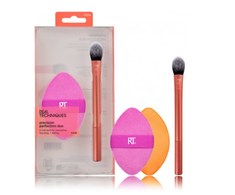 Set Real Techniques: Miracle Makeup Sponge Rožinė + Miracle Makeup Sponge Oranžinis + Real Techniques Eyeshadow 242