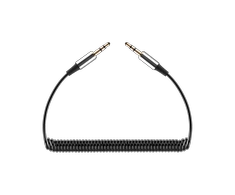 REBEL 3.5mm AUX kabelis spiralė 1m
