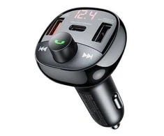 Automobilinis įkroviklis USB-C, 2x USB Remax RCC331, 54.5 W (juodas)