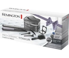 Remington Plaukų tiesintuvas | S5506GP Pro-Ceramic Titanium | Ceramic heating system | Ekranas Digital display | Temperature (min) 150 °C | Temperature (max) 230 °C | Dark Pilkas