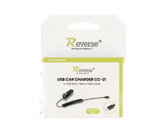 Įkroviklis Revers Įkroviklis samochodowa Reverse CC-21 2,1A MICRO+USB juoda