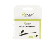 Įkroviklis Revers Įkroviklis samochodowa Reverse CC-21 2,1A MICRO+USB juoda