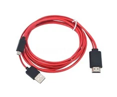 „RoGer“ 4K 30 Hz „Ultra HD“ „microUSB“ į HDMI 2 m kabelis